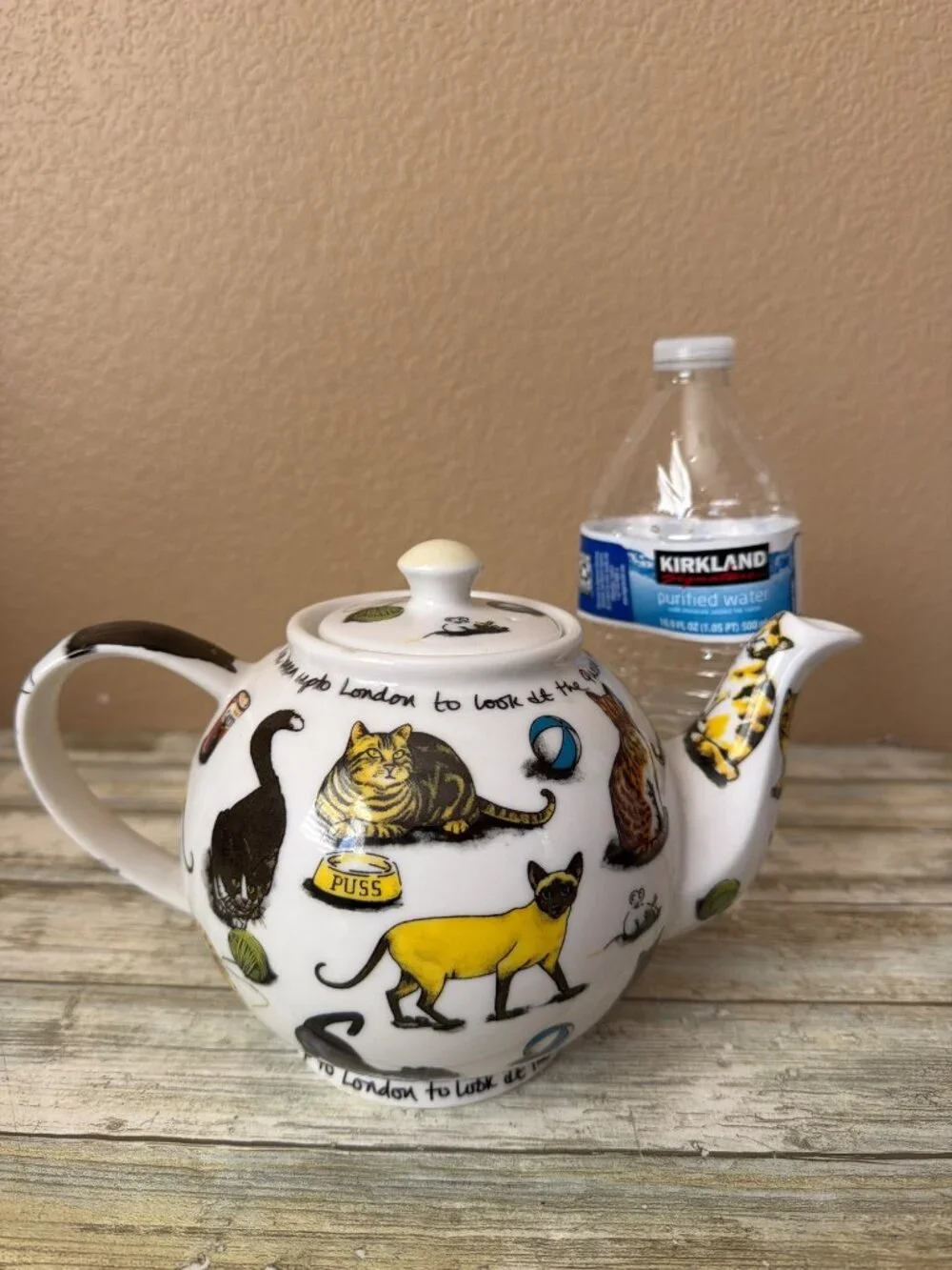 Paul Cardew Cat Kit-Tea Teapot Kitty Cat Where Have You Been Ceramic England - Picture 2 of 15